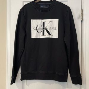 men’s Calvin Klein logo crew neck sweatshirt S